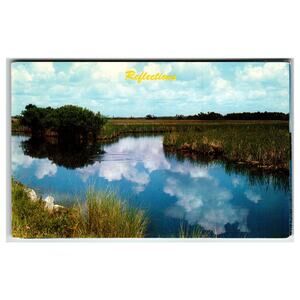 Lac Millette Quebec Reflections Nature Scenery Vintage Kodachrome Postcard